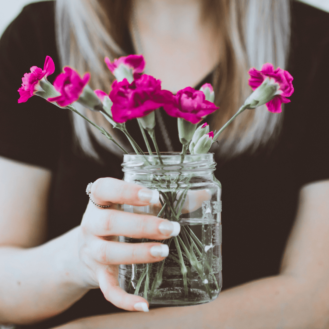 mason jar flowers